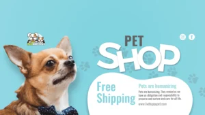 Gambar 1 Banner utama Livehappypet dengan tagline Free Shipping dan Pets are Humanizing