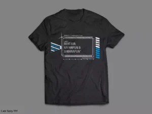 Gambar 2 Desain kaos bertema definisi Anak IT