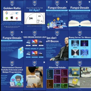 Gambar 6 Konten edukasi dan meme lucu di Instagram Ndagel.it.