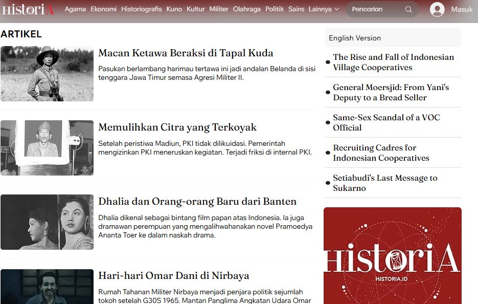 Rekomendasi Website dengan Konten Sejarah yang Bagus