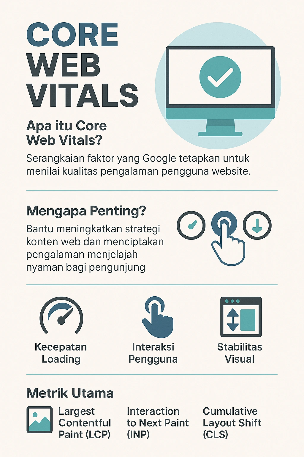 Infografis Core Web Vitals