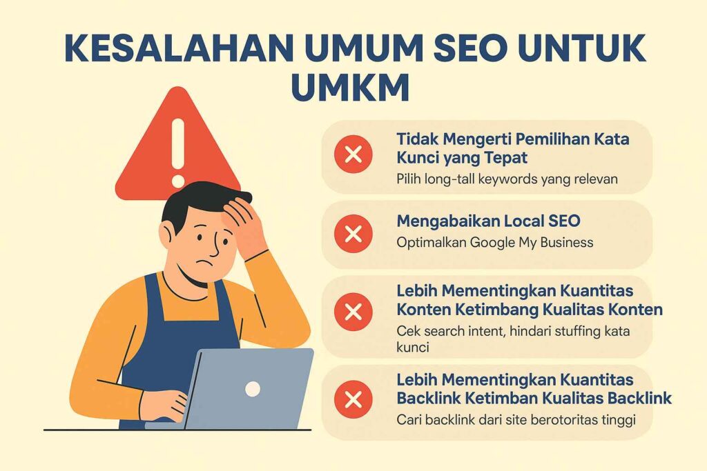 Infografis Kesalahan Umum SEO
