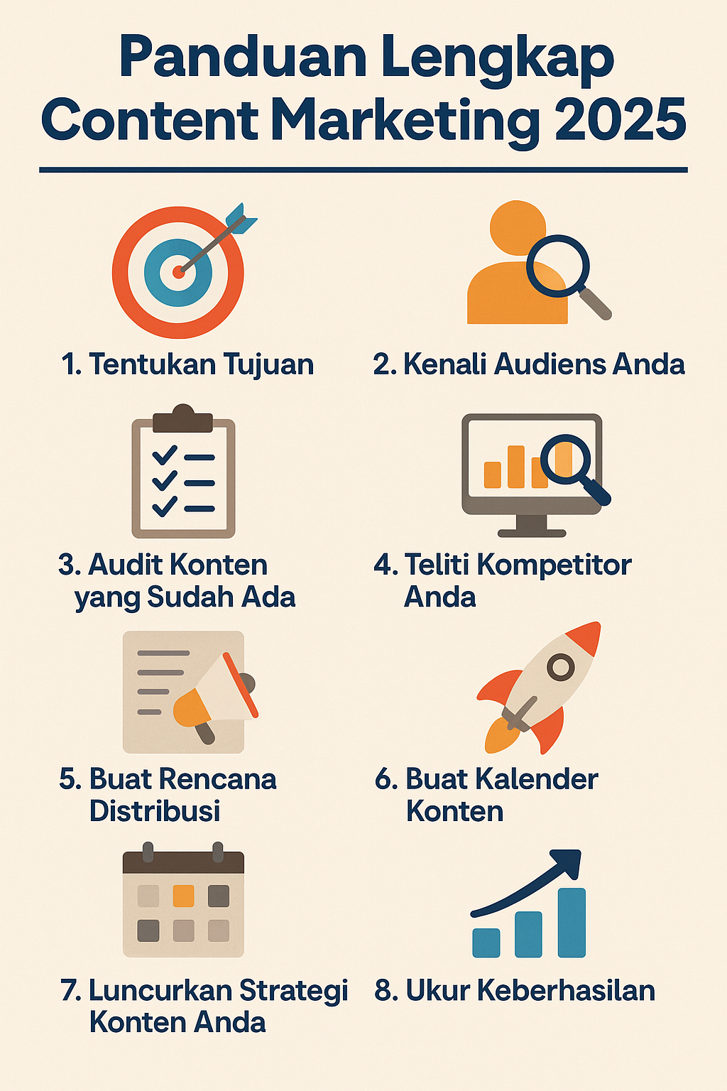 Infografis Panduan Lengkap Content Marketing 2025