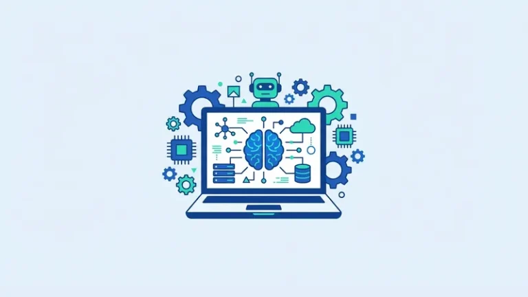 ai center - ilustrasi konsep utama