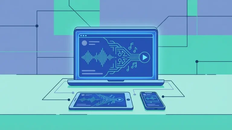ai music generator - ilustrasi konsep utama