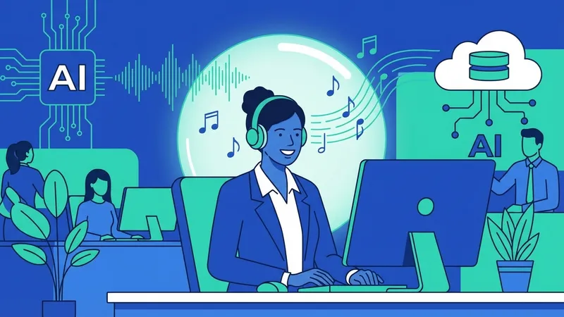 Ilustrasi masa depan, tangan robot dan tangan manusia bermain piano bersama, melambangkan kolaborasi AI dan manusia dalam musik