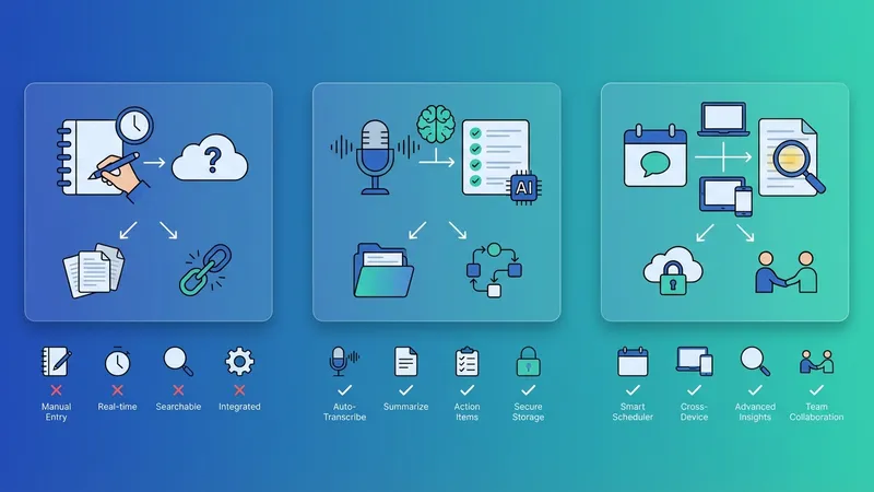 Diagram alur kerja AI notulen rapat dari audio ke teks dan rangkuman