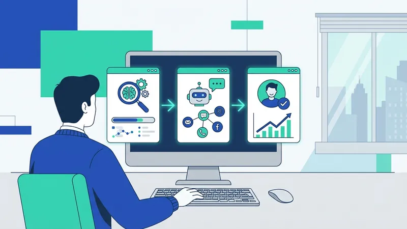 Grafik peningkatan kepuasan pelanggan dan efisiensi operasional berkat AI omnichannel