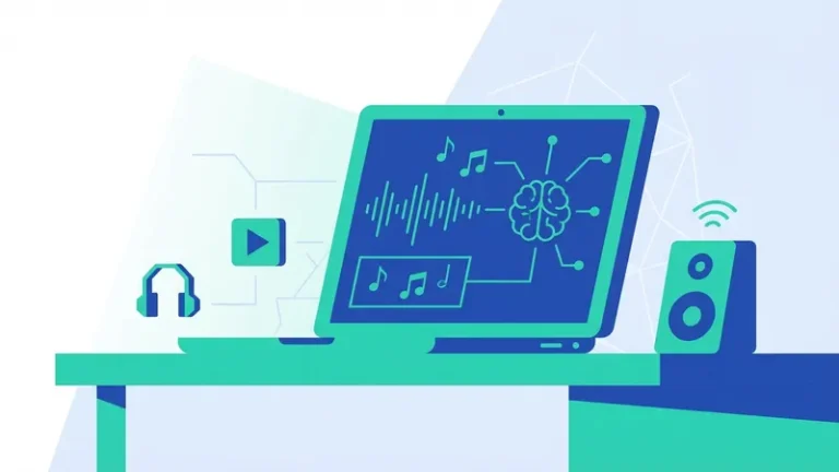 ai pembuat musik - ilustrasi konsep utama