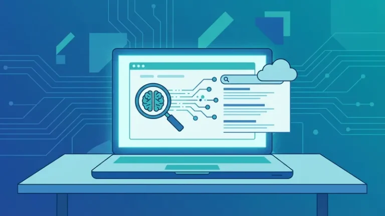 ai search engine - ilustrasi konsep utama