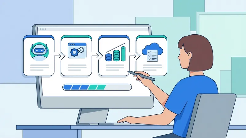Manfaat AI dalam Akuntansi, grafik pertumbuhan dan efisiensi
