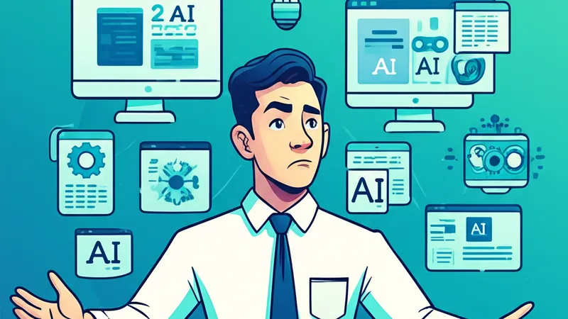 Pemilik bisnis UMKM Indonesia yang sedang belajar menggunakan AI tools di laptop dengan tampilan antarmuka yang sederhana