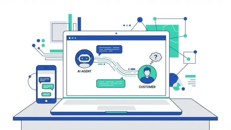 ai untuk customer support - ilustrasi konsep utama