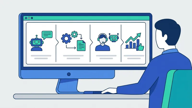 Visualisasi data analisis AI untuk customer support