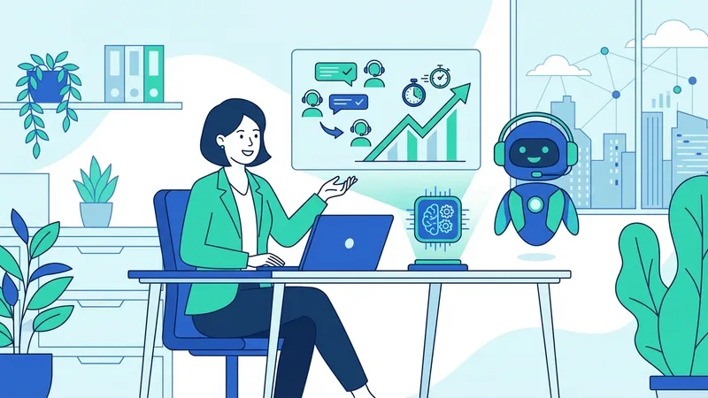 Robot dan manusia berjabat tangan, simbol kolaborasi AI dan manusia dalam bisnis