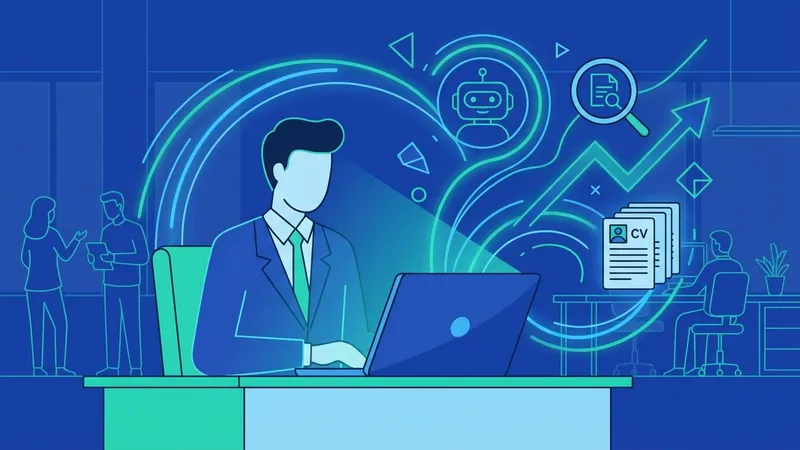 Seorang pelamar kerja mengintegrasikan AI dengan strategi personal branding online