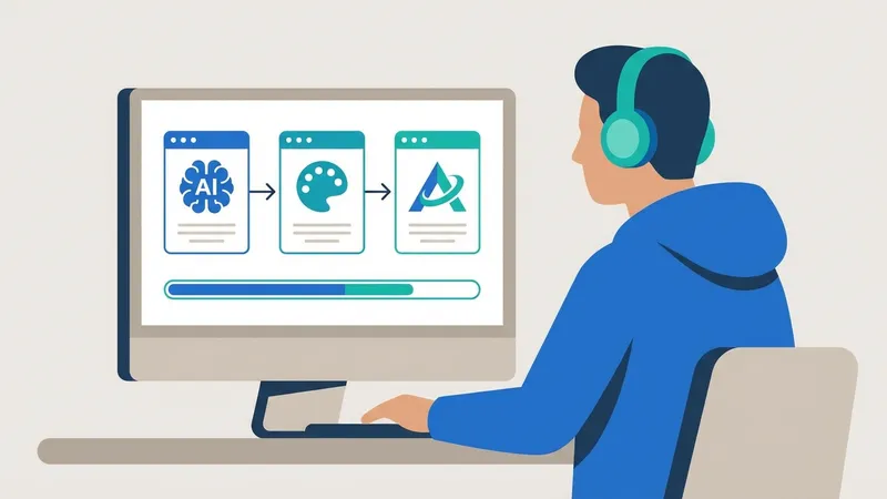 Alur kerja AI dalam menciptakan logo yang unik