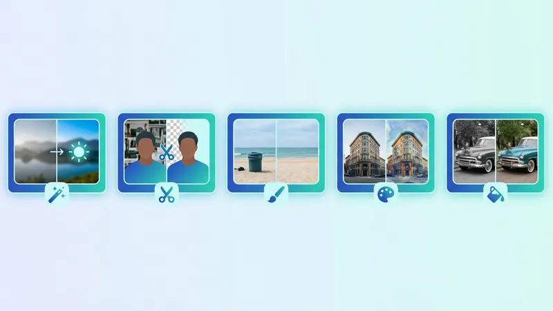 Berbagai aplikasi AI untuk edit foto di layar komputer dan smartphone
