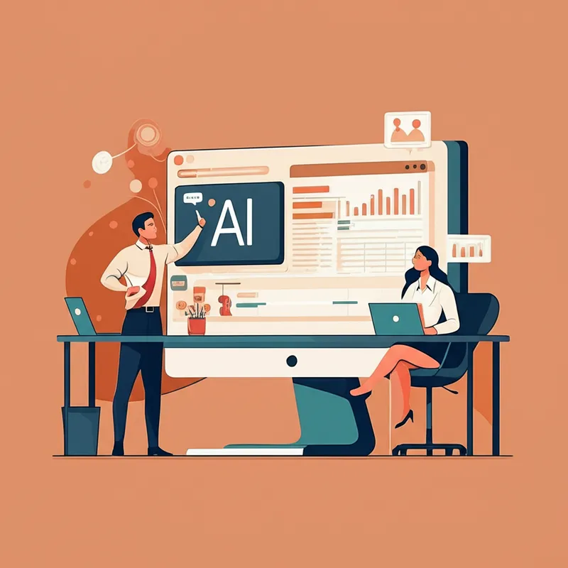 AI untuk employee engagement menampilkan dashboard sentiment analysis dan pulse survey real-time