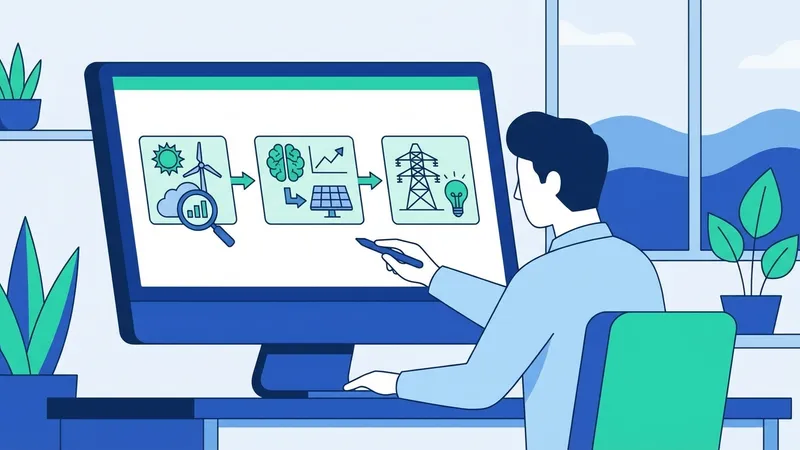 AI mengelola turbin angin dan data cuaca secara real-time