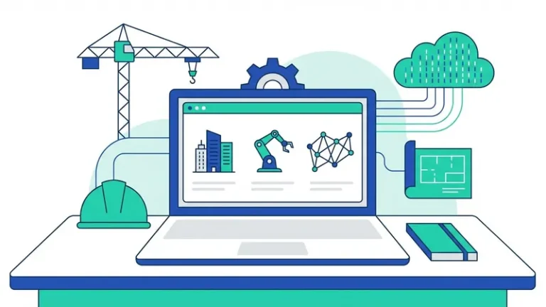 ai untuk konstruksi - ilustrasi konsep utama
