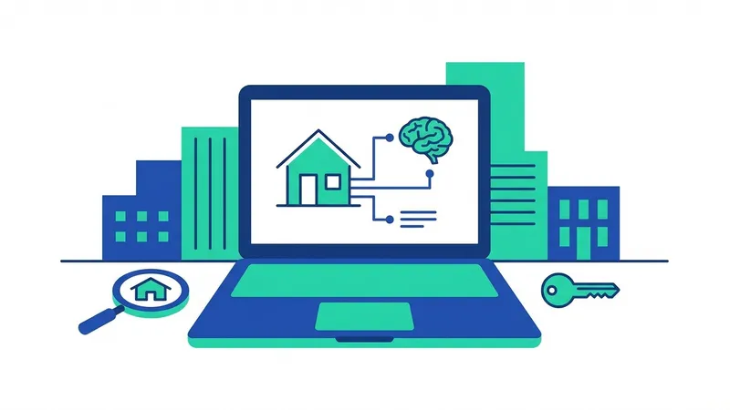 Ilustrasi kecerdasan buatan dalam ekosistem real estate modern