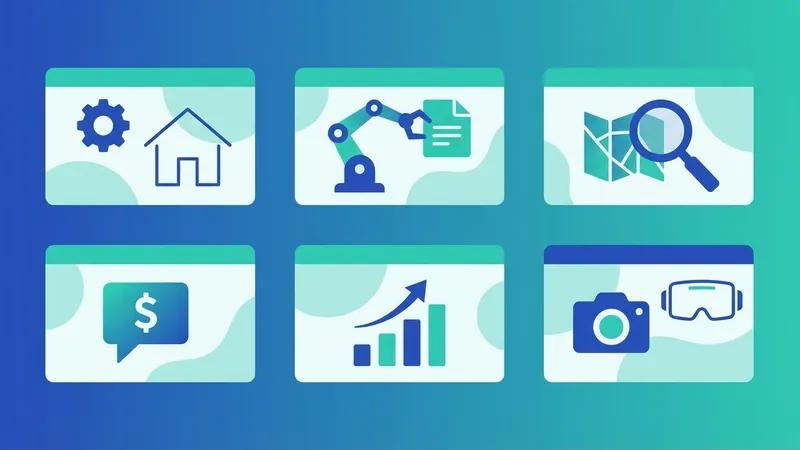 Grafik pertumbuhan dan efisiensi yang didorong oleh AI di sektor properti