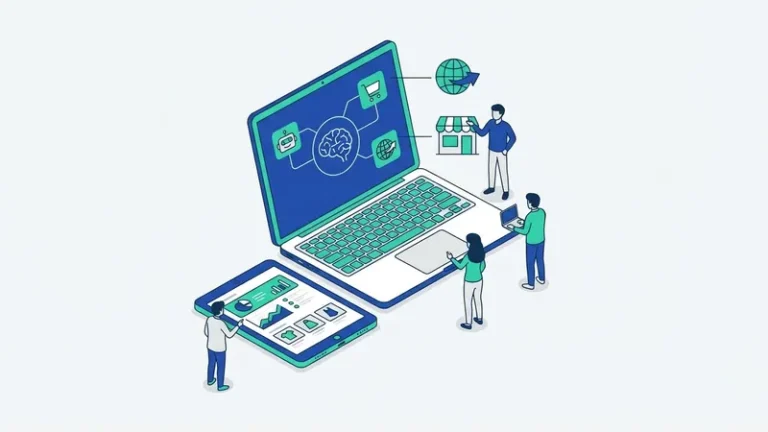 ai untuk umkm jualan online - ilustrasi konsep utama