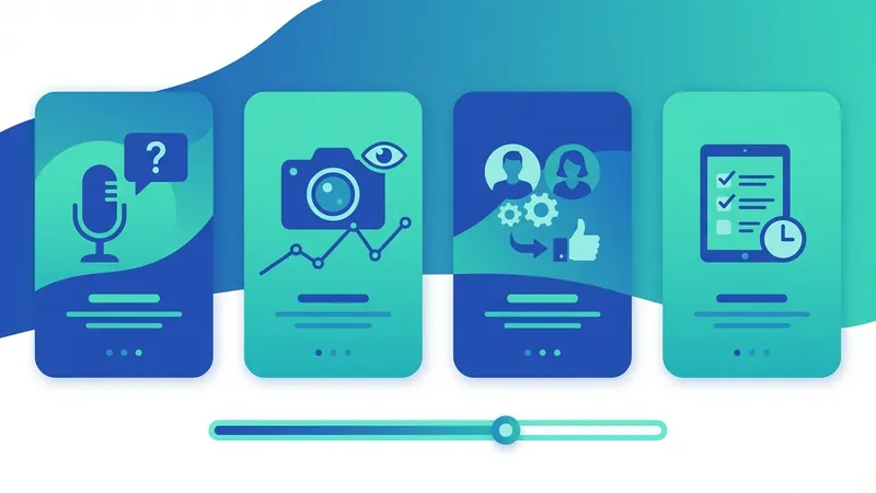 Orang melihat grafik analisis AI setelah wawancara simulasi