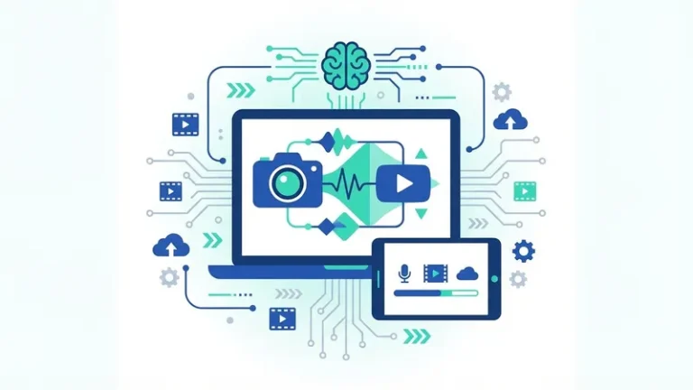 ai video generator - ilustrasi konsep utama