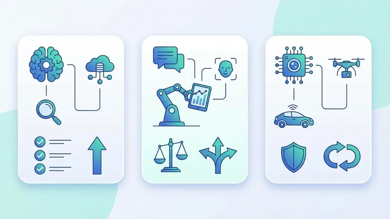 Ilustrasi berbagai jenis artificial intelligence dari narrow hingga super AI