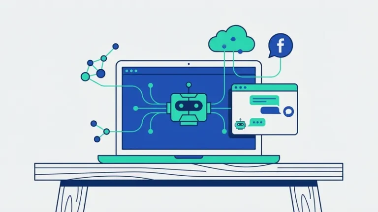 bot facebook - ilustrasi konsep utama