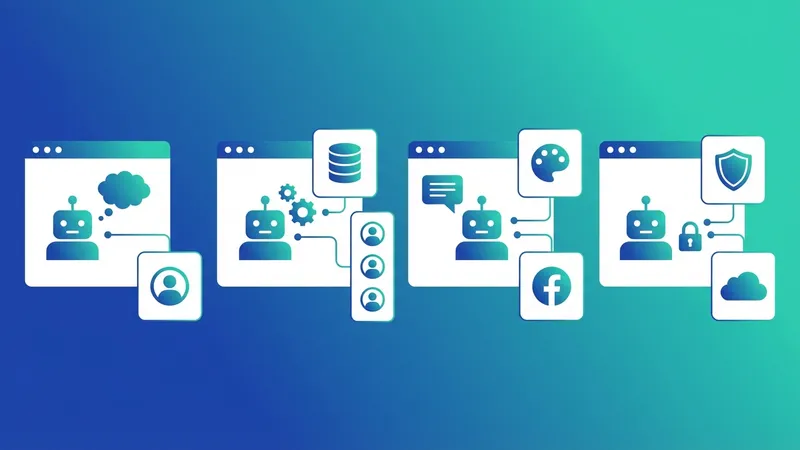 Seorang pebisnis wanita sedang mempertimbangkan berbagai opsi bot Telegram AI