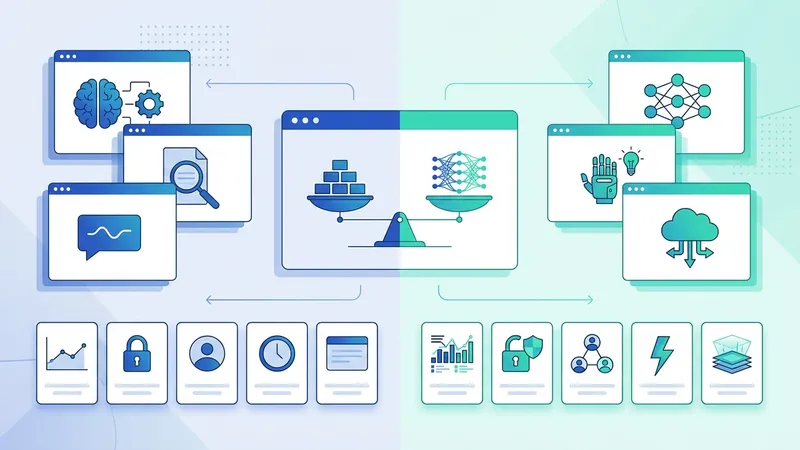 Ilustrasi berbagai komponen artificial intelligence seperti machine learning, deep learning, NLP, dan computer vision