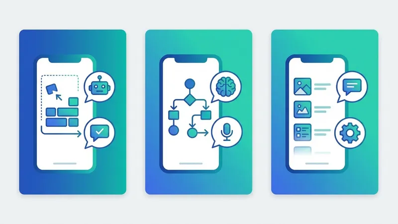 Seorang pebisnis sedang menguji chatbot AI WhatsApp di ponselnya