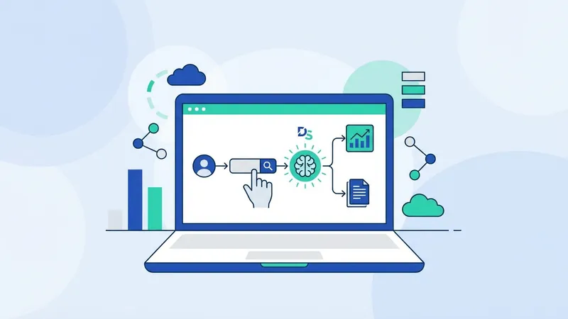 Ilustrasi seseorang sedang menggunakan DeepSeek AI untuk coding dan tugas bisnis