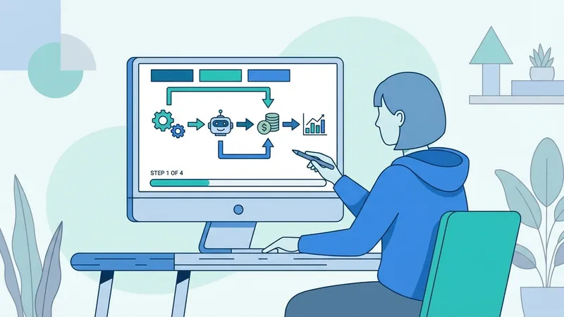 Diagram alur kerja AI dan monetisasi