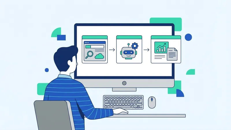 Seseorang sedang menggunakan aplikasi AI untuk menghasilkan ide-ide kreatif