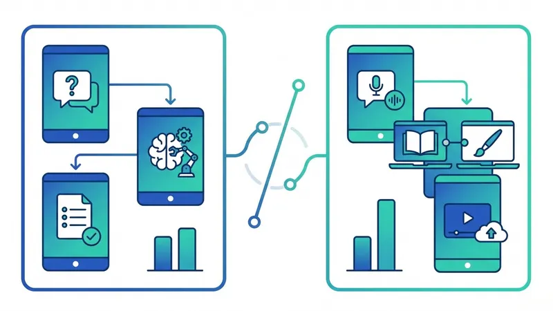 Seorang profesional sedang menggunakan ChatGPT untuk brainstorming ide