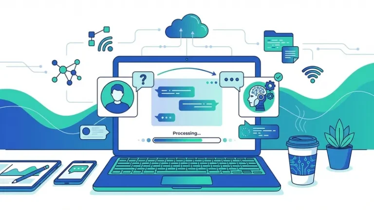 chat ai online - ilustrasi konsep utama