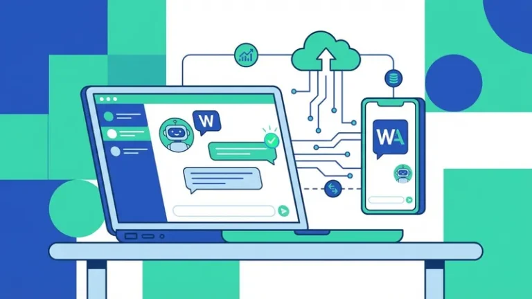 chat bot wa - ilustrasi konsep utama