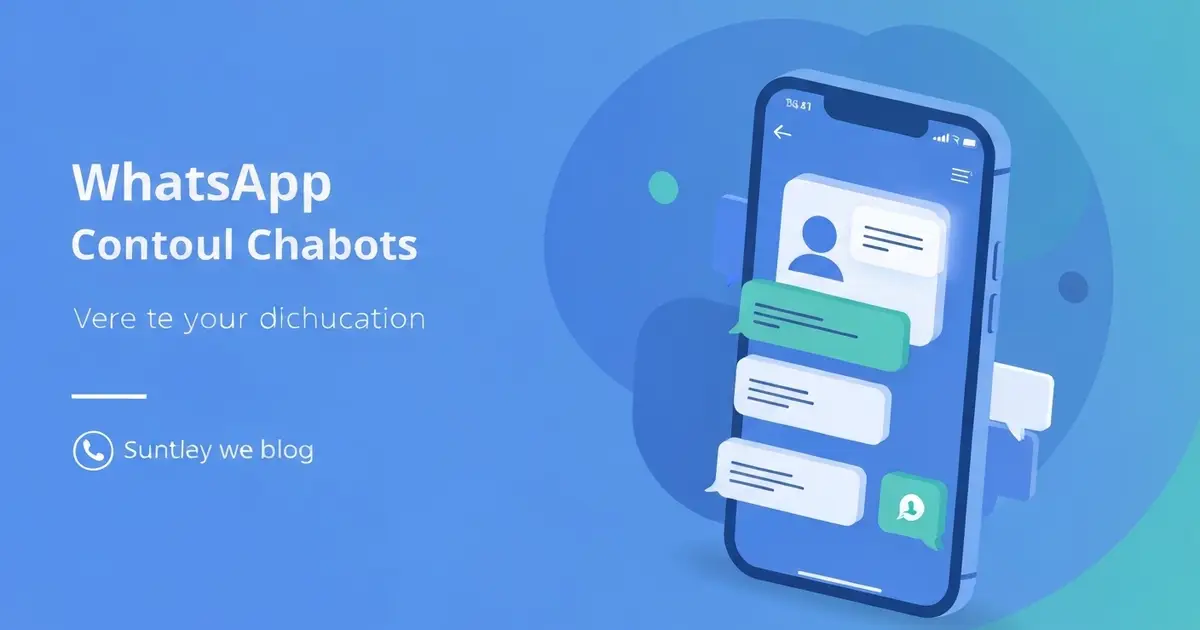 Ilustrasi chat bot WhatsApp berbasis AI untuk layanan pelanggan dan otomasi bisnis