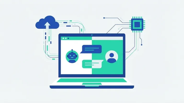 chat dengan ai - ilustrasi konsep utama