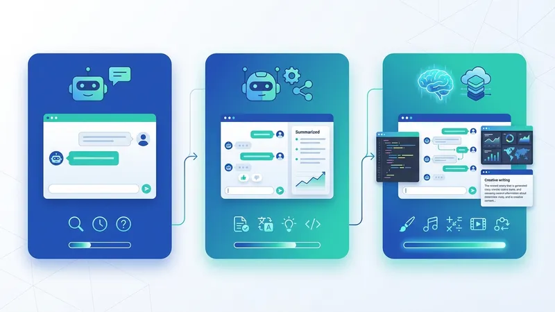 Grafik pertumbuhan AI dan interaksi manusia