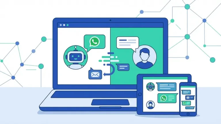 chat robot whatsapp - ilustrasi konsep utama
