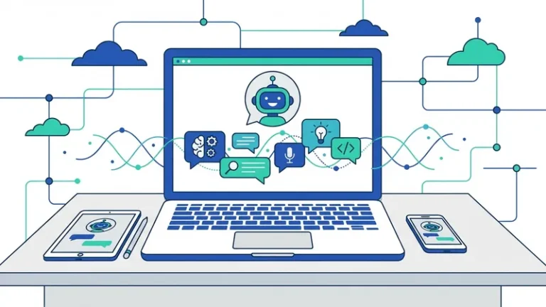 chatbot ai - ilustrasi konsep utama