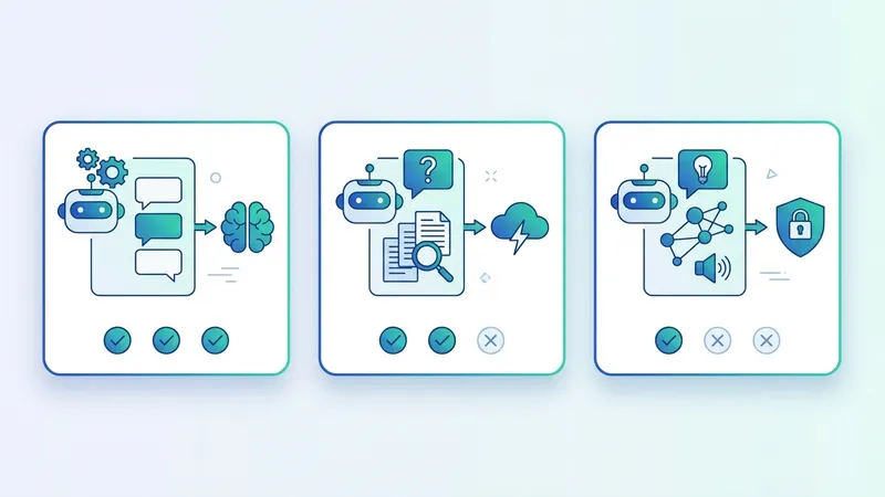 Ilustrasi seorang desainer sedang merancang alur percakapan untuk chatbot AI di layar komputer