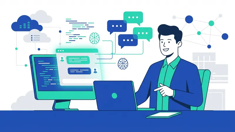 Ilustrasi orang berdiskusi tentang etika AI dan ChatGPT