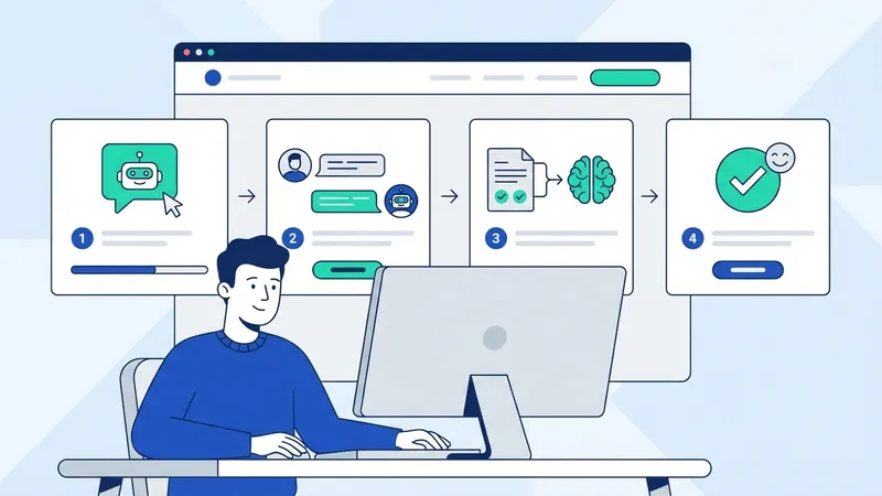 Seseorang menggunakan laptop dengan antarmuka ChatGPT gratis, menunjukkan produktivitas