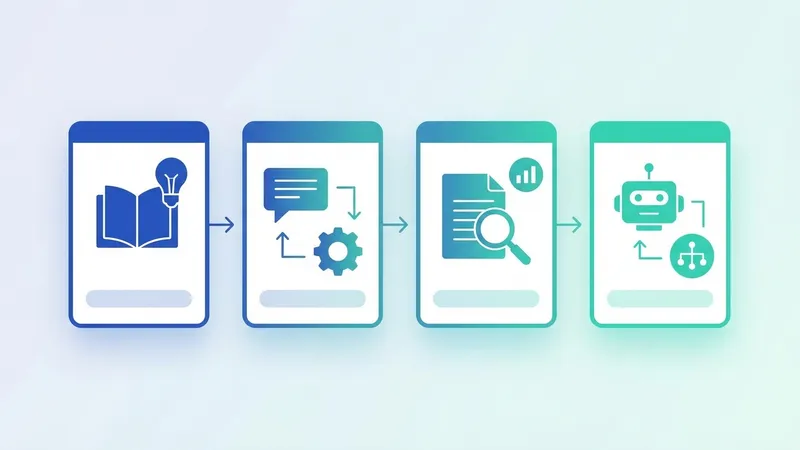 Tim bisnis berkolaborasi dengan asisten AI di layar